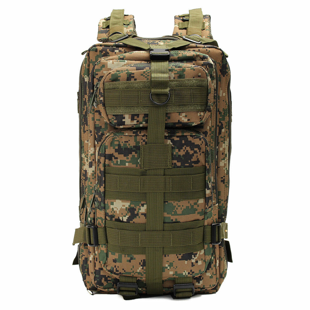 (Digital Camo) 30L Climbing Bag Tactical Backpack Waterproof Shoulder Backpack Outdoor Camping Hunting