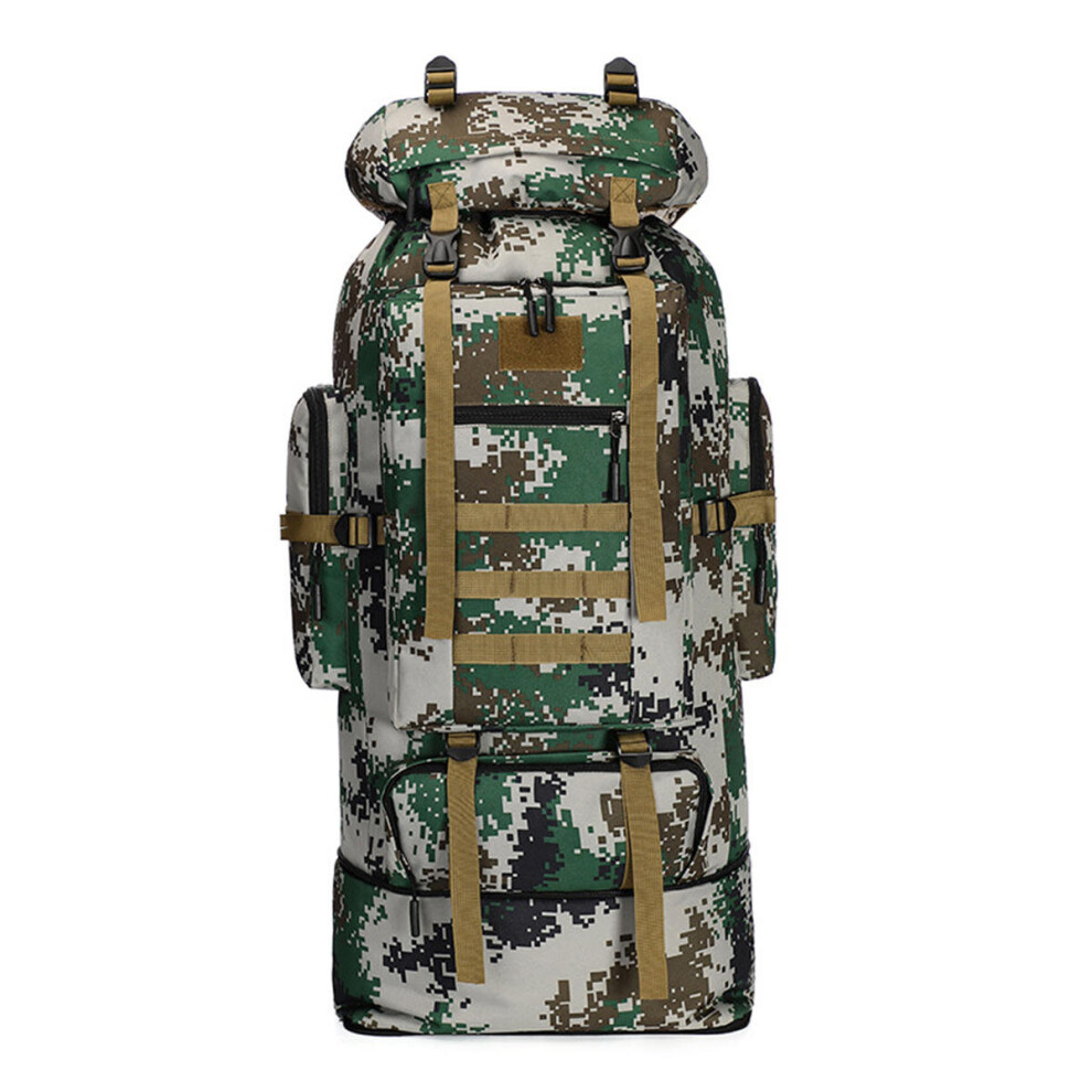 (Camouflage) 100L Large Capacity Military Tactical Backpack Outdoor Hiking Climbing Camping Bag Travel Rucksack