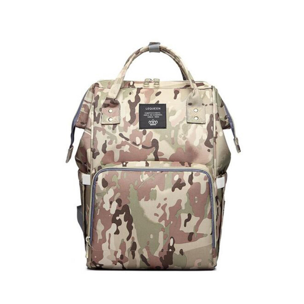 (Camouflage) 16L Mummy Backpack Baby Nappy Diaper Bag Large Capacity Storage Pouch Outdoor Travel