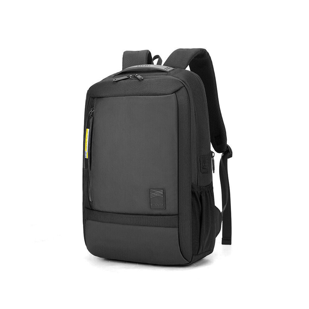 (Black) 35L Backpack 15.6inch Laptop Bag Men School Bag Waterproof Shoulder Bag Camping Travel Bag