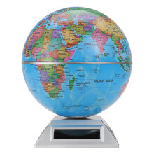 Solarbetriebener rotierender Globus Dekorative Schreibtisch - Erde Geographie Weltglobus mit Standfuß Weltkarte Bildungs Geschenk mit Standfuß