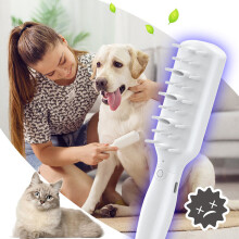 Pettine per massaggio e sterilizzazione per animali domestici deodorazione intelligente con ozono cura della salute di cani e gatti sterilizza