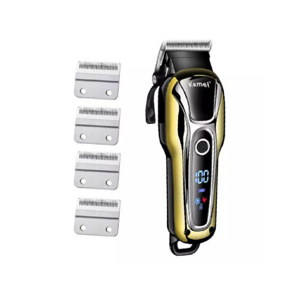 Kemei KM-1990 Professional Hair Clipper for Barber Rechargeable Trimmer Hair Shaving Cut