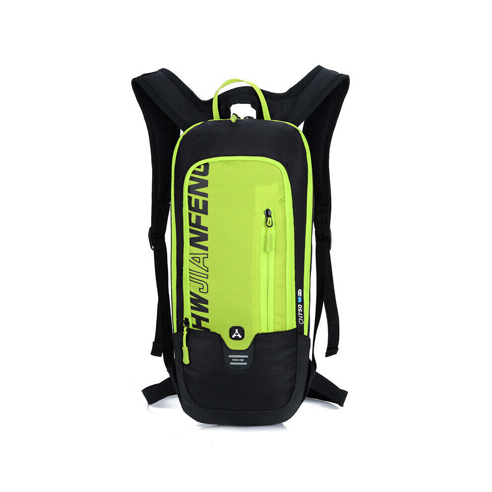 (Green) 10L Climbing Bags Nylon Tactical Shoulder Bag Cycling Running Backpack for Water Bag