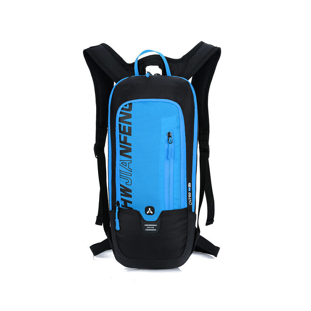 (Blue) 10L Climbing Bags Nylon Tactical Shoulder Bag Cycling Running Backpack for Water Bag