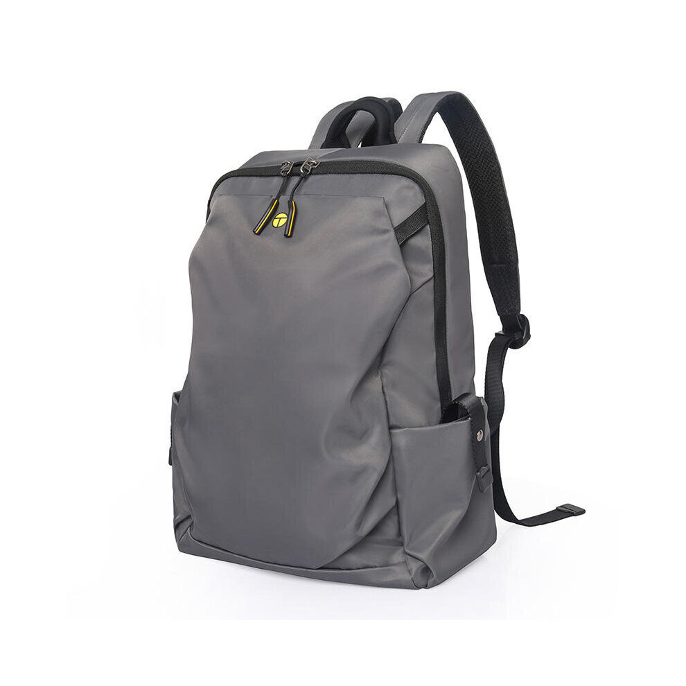 (Grey) 20L USB Backpack Anti-thief 16 Inch Laptop Bag Camping Travel Bag Shoulder Pack Back Zip Pocket