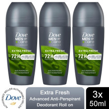 (Buy 3 - Extra Fresh) Dove Men+Care AP Deodorant, Extra Fresh, 50ml