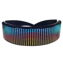 USB-wiederaufladbare LED-Bluetooth leuchtende Augenbrille magische Partybrille APP-Steuerung