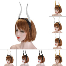 Fascia per capelli con corna da diavolo stereo per ragazze cosplay per decorazione di feste di Halloween