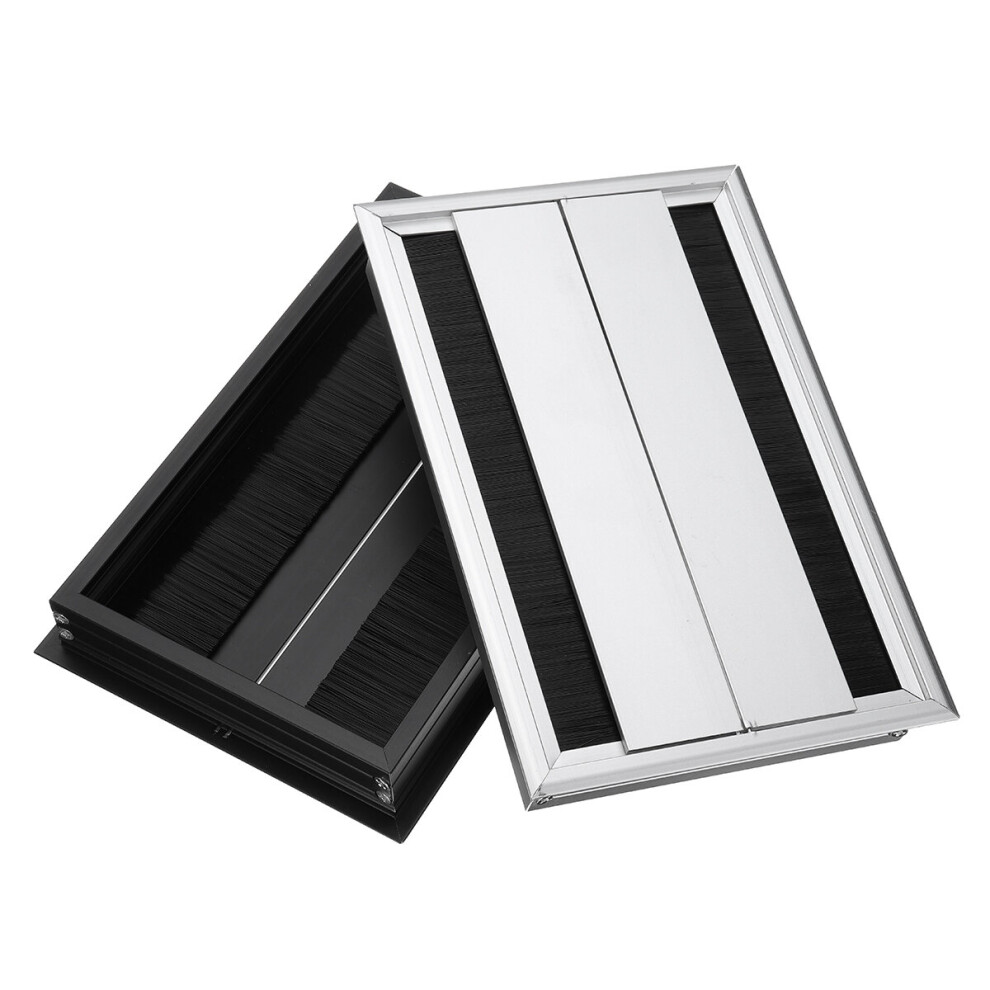 Desktop Socket Aluminum Box Socket Outlet Box Cable Storage Box Hidden Tabletop Clamshell Wire Box 6900263533205