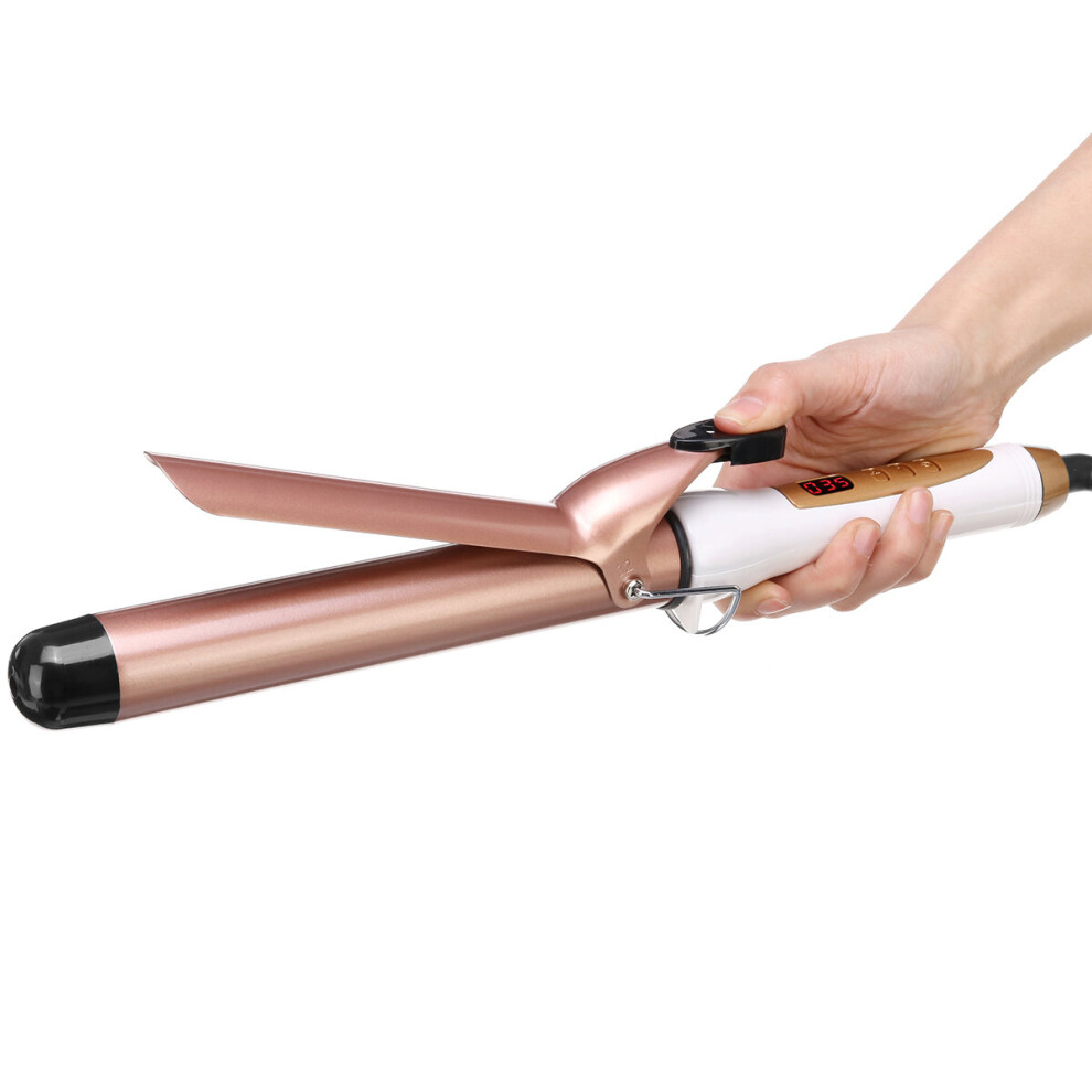 Gold Electric Hair Rotating Salon Curler Tool Ceramic Curling Wand Hair Wave Curler