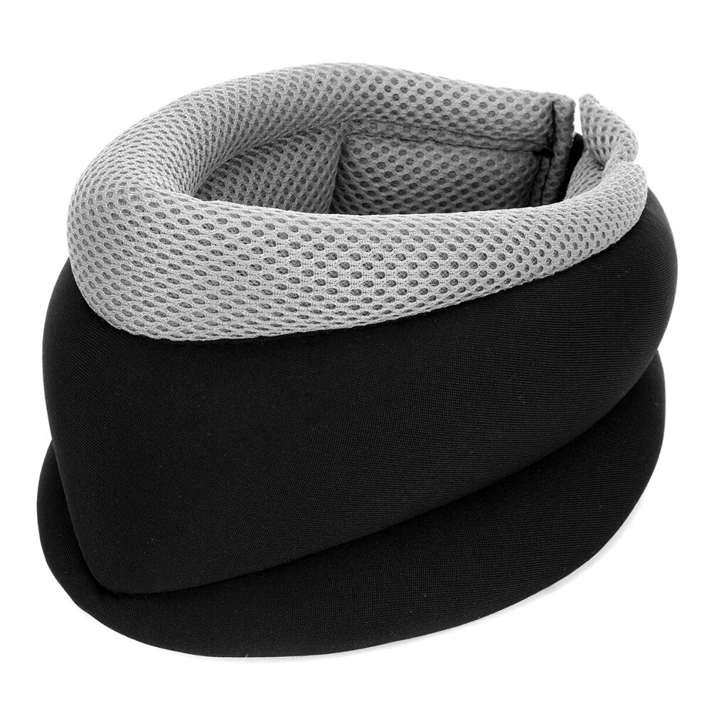 Black/Grey Magnetic Therapy Neck Support Cervical Collar Traction Brace Pain Relief Device