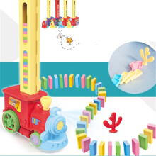 Domino Treinwagenset Brugkit Kleurrijke Plastic Domino's Blokken Kinderspeelgoed Kerstverjaardagscadeau voor Kinderen Jongens Meisjes