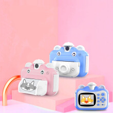 1080P HD Fotocamera Digitale per Bambini Stampante Video Schermo da 2.4 Pollici 32G Fotocamera per Bambini con Stampa Istantanea per Regali di Na