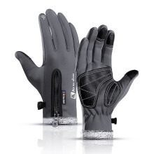 Guanti invernali caldi per sport all'aperto in pile antivento antiscivolo con touchscreen guanti da sci guanti da moto guanti da sci.