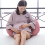 Women Gravida Women Splicing Solid Sleeping U-Shaped Pillow Abdominal Cushion 4