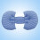 Women Gravida Women Splicing Solid Sleeping U-Shaped Pillow Abdominal Cushion 7