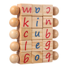 Montessori phonetische Lese-Blöcke und Flashcard-Reisespielzeug-Set für die Entwicklung von Kindern Rechtschreibwerkzeug