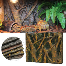 Pannello decorativo di sfondo per acquario con rocce in schiuma 3D per rettili e pesci