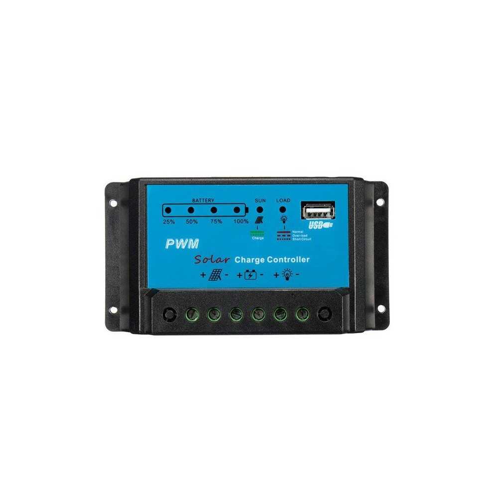 10A 12V Intelligent Pwm Solar Panel Charge Controller Auto Battery Regulator 731943287707