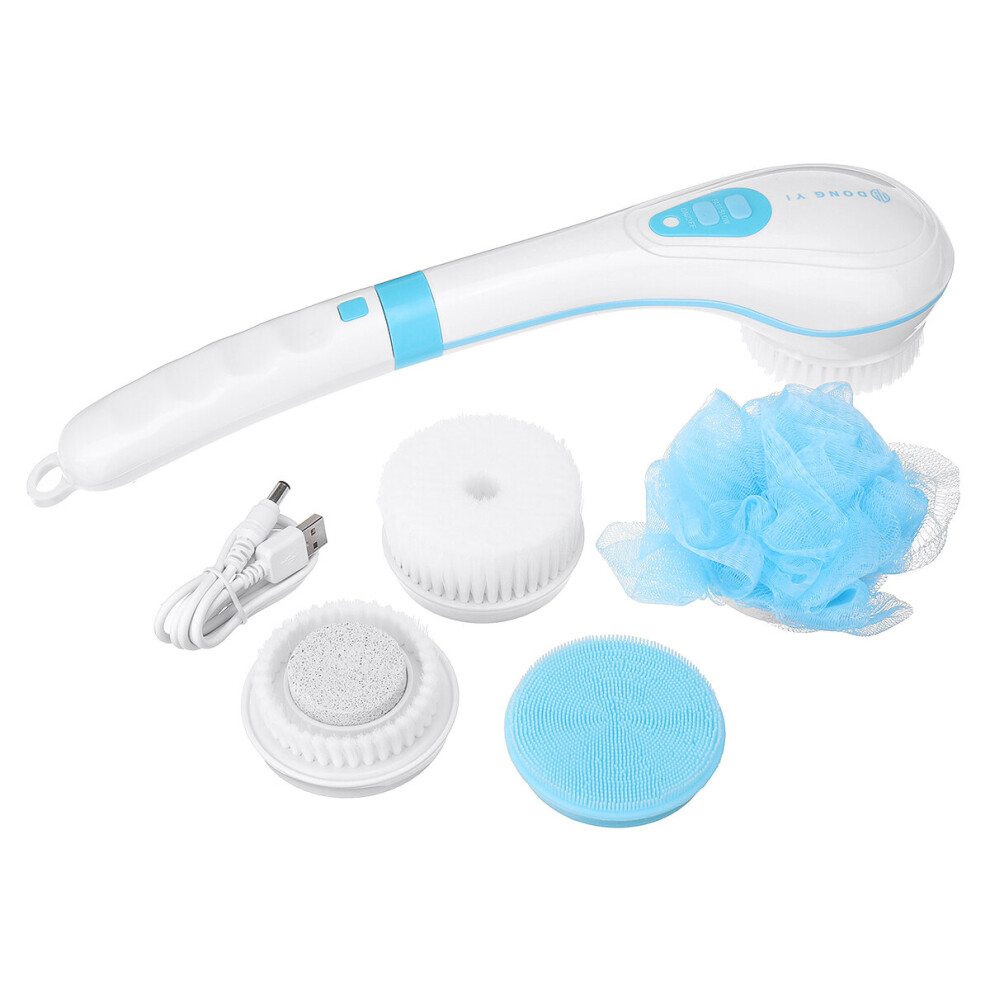 Electric Bath Body Shower Spinning Spa Brush Massage Scrubber Cleaning Bath Brush