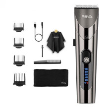 RIWA Elektrische Haartrimmer USB Oplaadbare Haartrimmer 55db Laag Geluid IPX7 Waterdicht 2200mAh Batterij 0. 5-2mm Verstelbaar met Reisvergrendeli