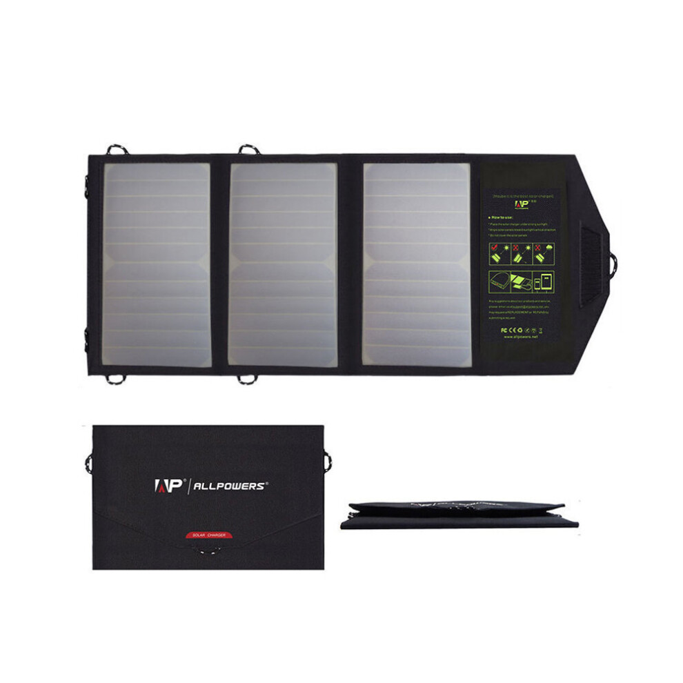 Allpowers 5V 21W Portable Solar Charger Sun Power Solar Panel Power Bank Charger For Smartphone 8022075169156
