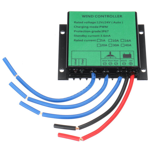 600W PWM Wind Turbine Controller 12V/24V Auto IP67 Waterproof Wind Generator Controller 1