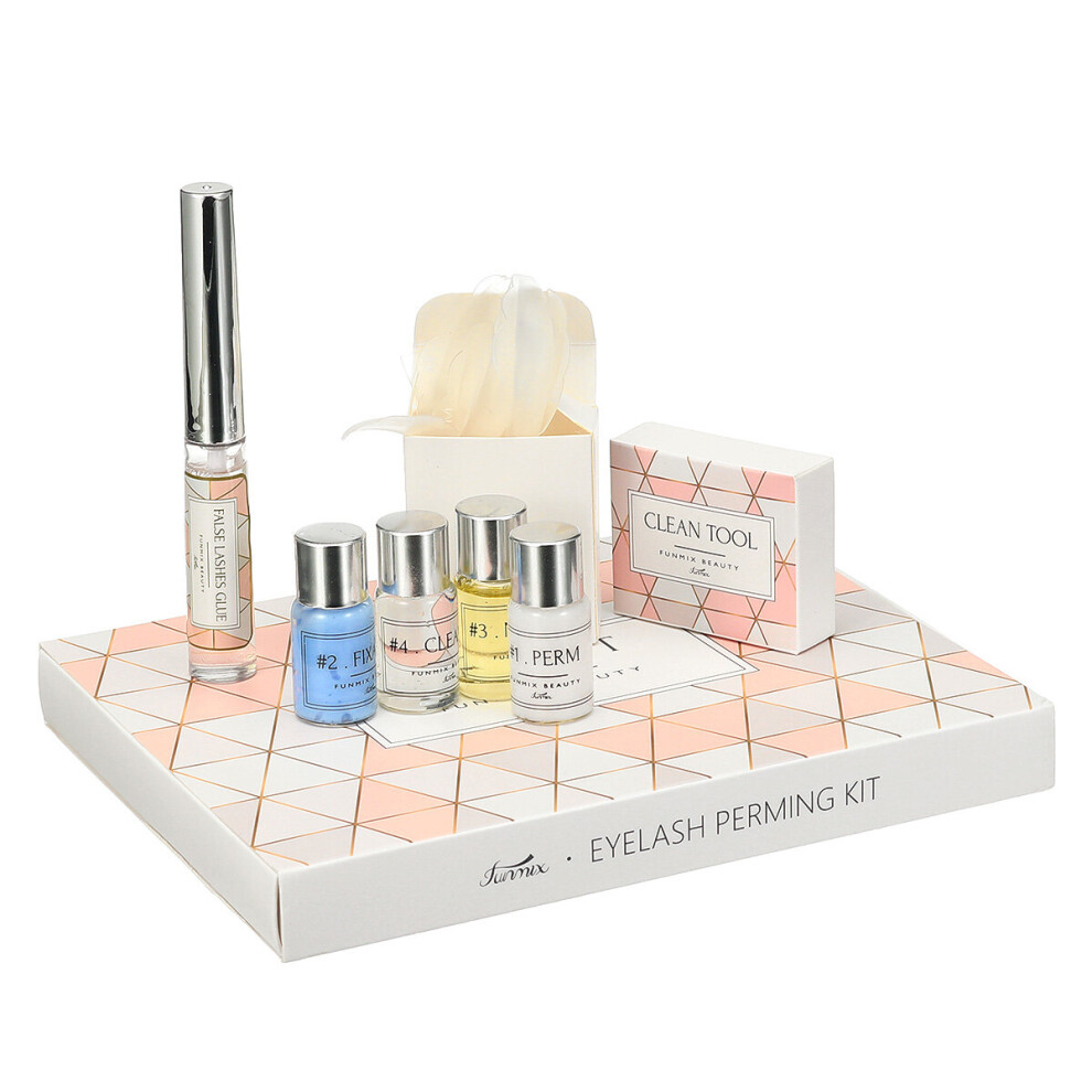 Eyelash Perm Kit Eye Lashes Wave Perming Lotion Glue Curling Curler Lift Makeup Set