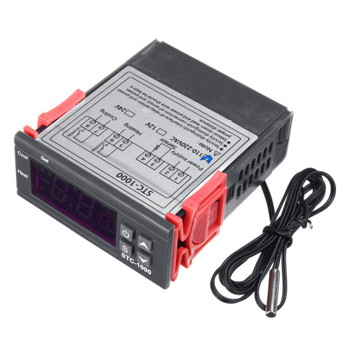 12V Temperatuurregelaar 10A 1500W Digitale Weergave Microcomputer Temperatuurregelaar Schakelaar 1