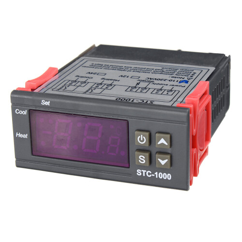 12V Temperatuurregelaar 10A 1500W Digitale Weergave Microcomputer Temperatuurregelaar Schakelaar 2