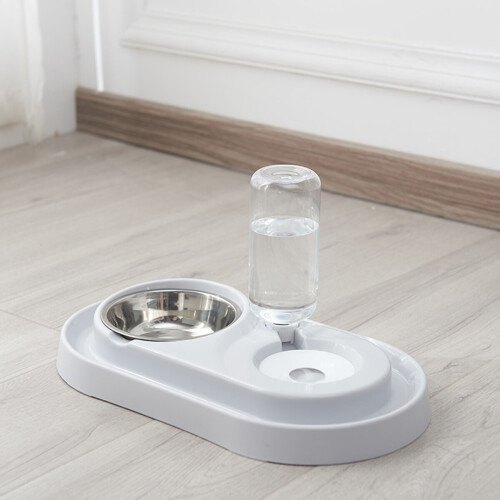 Distributore automatico di acqua per cani e gatti ciotola per cibo 2