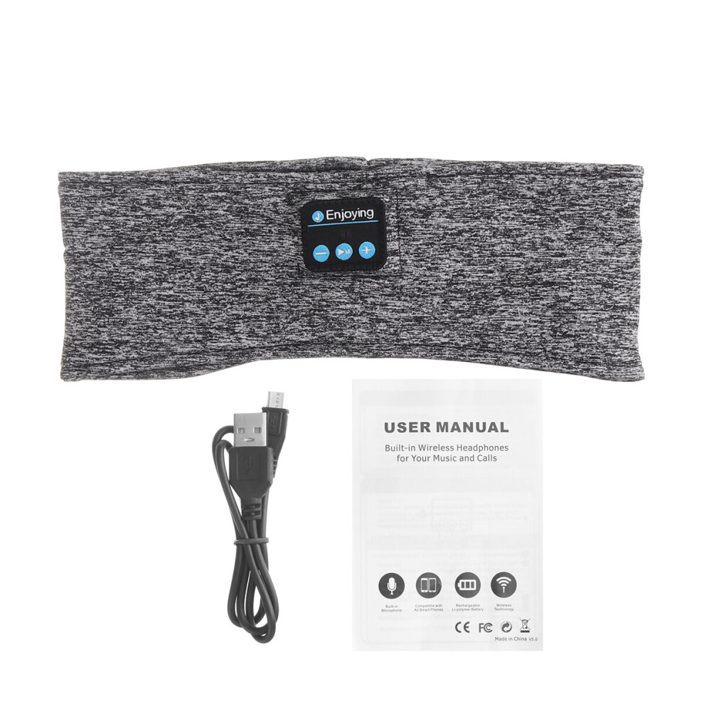 Wireless Bluetooth Stereo Sport Eye Mask Headband Music Sleep Eye Mask Headphones Headset