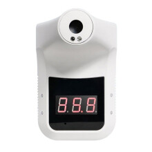Non-Contact Digital Thermometer Wall-Mounted Infrared Forehead Thermometer LCD Display School/Office/Metro Wall Thermometer
