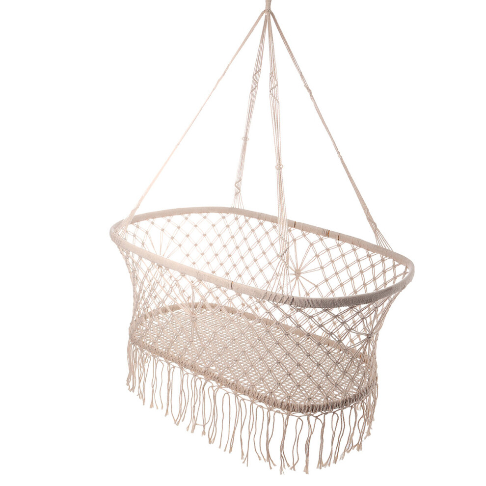 Baby Hammock Hanging Crib Cradle Cot Sleep Bed Swing Seat Outdoor Home Travel Basket