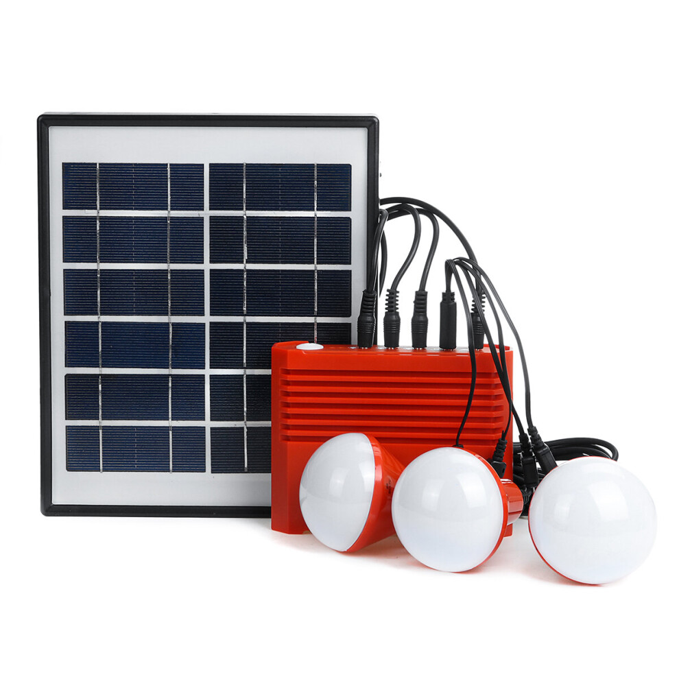 4W Solar Panel Lighting Charging Generator 3.7V 5000Mah Li-On Battery Energy Solar Powered System 726084867017