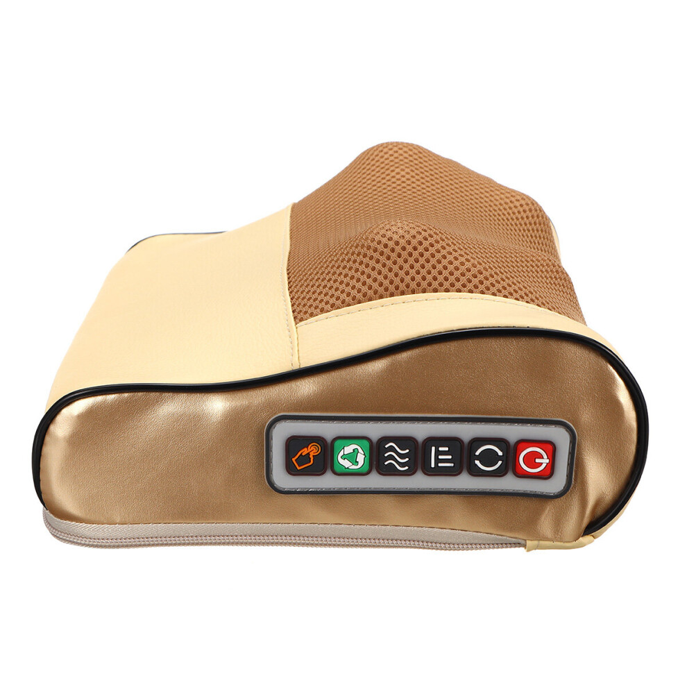 Light Electric Lumbar Neck Back Massage Pillow Cushion Infrared Heating Kneading Body Massager
