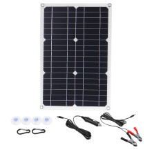 50W 18V Pannello Solare Mono Dual USB 12V/5V DC Caricatore Solare Monocristallino Flessibile per Auto RV Barca Caricatore di Batteria Impermeabil