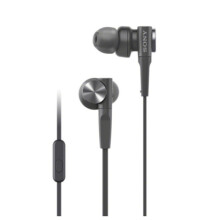 Headphones with microphone Sony MDR-XB55AP In-ear wired headphones black
