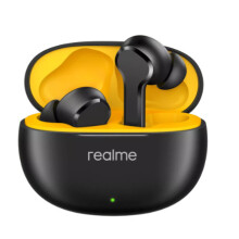 realme Buds T100 Black Earbuds Bluetooth Headphones for iPhone and Android - Refurbished