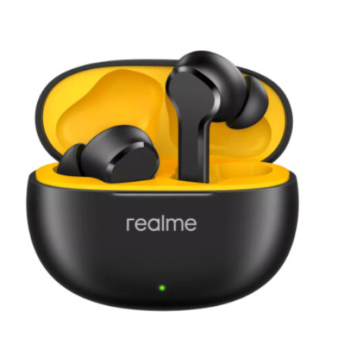 Refurbished realme Buds T100 Black Earbuds Bluetooth Headphones for iPhone and Android
