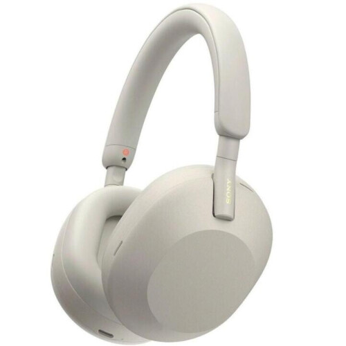 Sony WH-1000XM5 sølv TWS Bluetooth-hodetelefoner for iPhone og Android