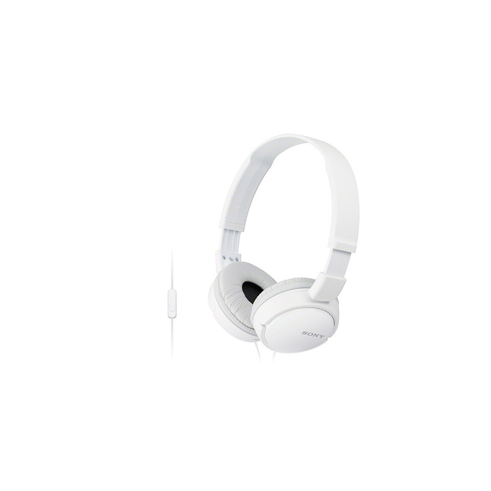 Headphones With Microphone Sony Mdr-Zx110ap On-Ear Wired Headphones White 717015545302