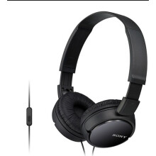 Headphones with microphone Sony MDR-ZX110AP On-ear wired headphones black