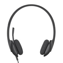 Headphones with microphone Logitech h340 black wired headphones