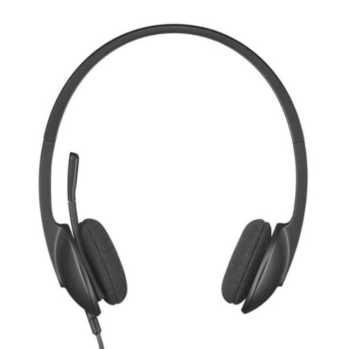 Logitech Headphones with microphone Logitech h340 black wired headphones