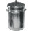 Galvanised Metal Bin Waste Rubbish Dustbin Animal Feed Retro Bin 45L 1
