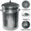 Galvanised Metal Bin Waste Rubbish Dustbin Animal Feed Retro Bin 45L 3