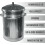 Galvanised Metal Bin Waste Rubbish Dustbin Animal Feed Retro Bin 45L 2