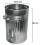 Galvanised Metal Bin Waste Rubbish Dustbin Animal Feed Retro Bin 45L 5